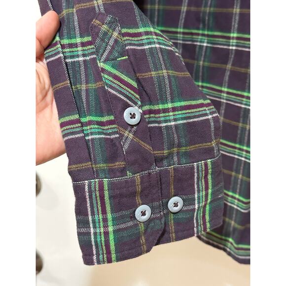 Stio Men's Junction Midweight Flannel Shirt Deep Purple Plaid Size XXL NWT Warm - Picture 14 of 15